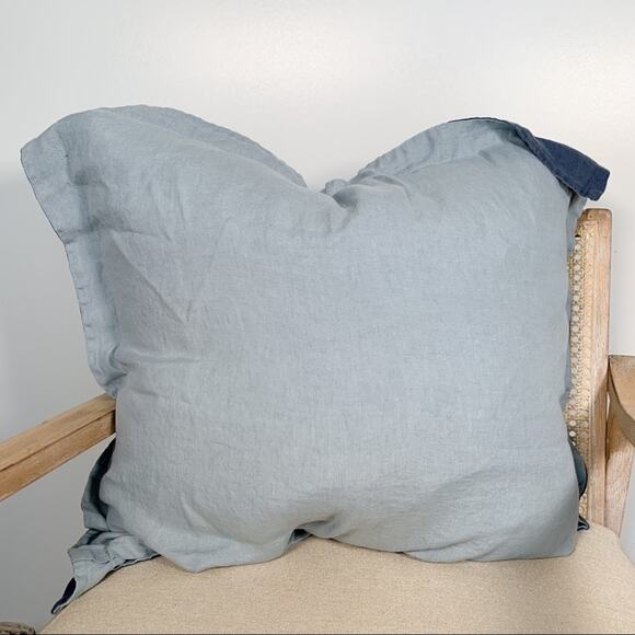 Crate & Barrel Lake Natural Hemp Fiber Euro Sham - Picture 4 of 11